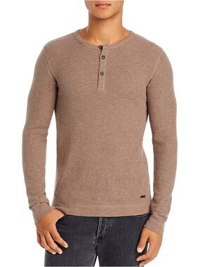 Boss by Hugo Boss Men's Slim-Fit Henley T-Shirt M